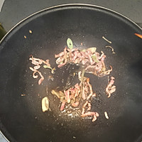 豆角肉丝炒饼的做法图解6