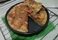 7寸香肠蔬菜披萨的做法
