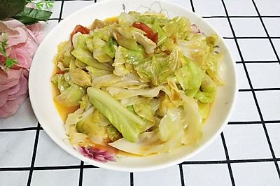 西红柿炒圆白菜