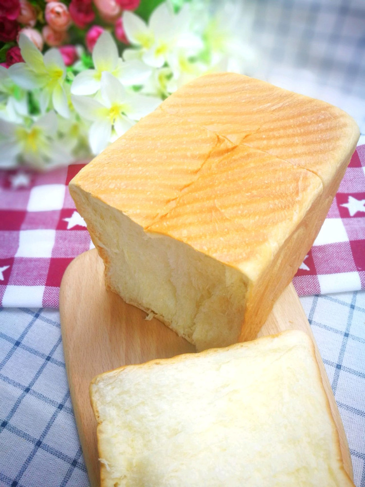 奶香吐司 一次发酵的高品质面包的做法