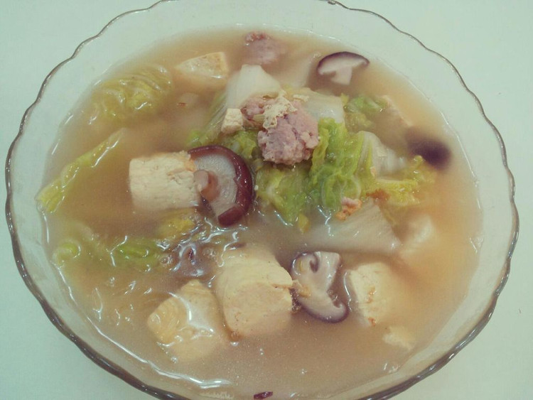 [家乐上菜，爱上家常味]白菜豆腐汤锅煲的做法