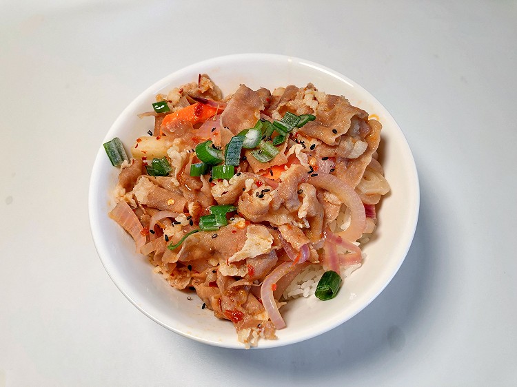 泡菜肥牛拌饭的做法