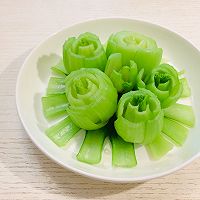 玫瑰青菜的做法图解5