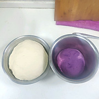 紫薯馒头&玫瑰花卷的做法图解6