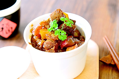 家常菜-红焖羊肉萝卜煲-海鲜酱版