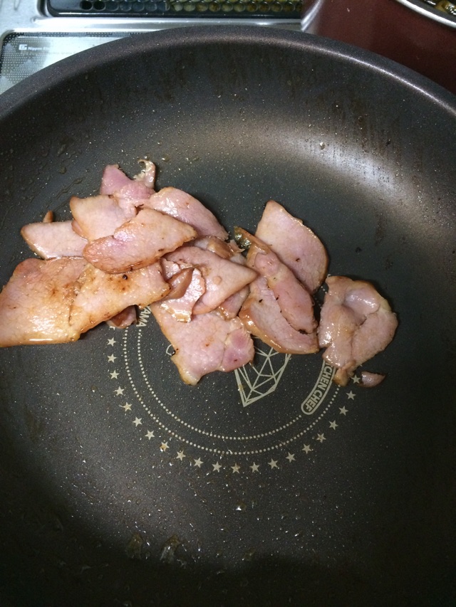 西式火腿炒青椒的做法图解3