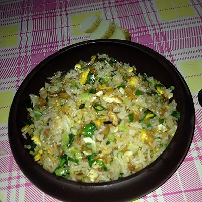 猪油渣鸡蛋饭