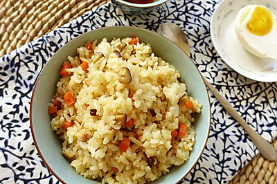 香菇油饭——一款非常好吃的素食炒饭