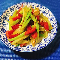 芹菜炒腊肠的做法图解6