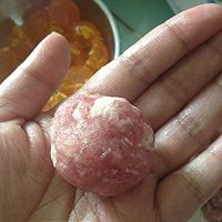 珍珠肉丸（咸蛋黄馅）的做法图解4