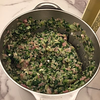 青菜肉糯团饼的做法图解2