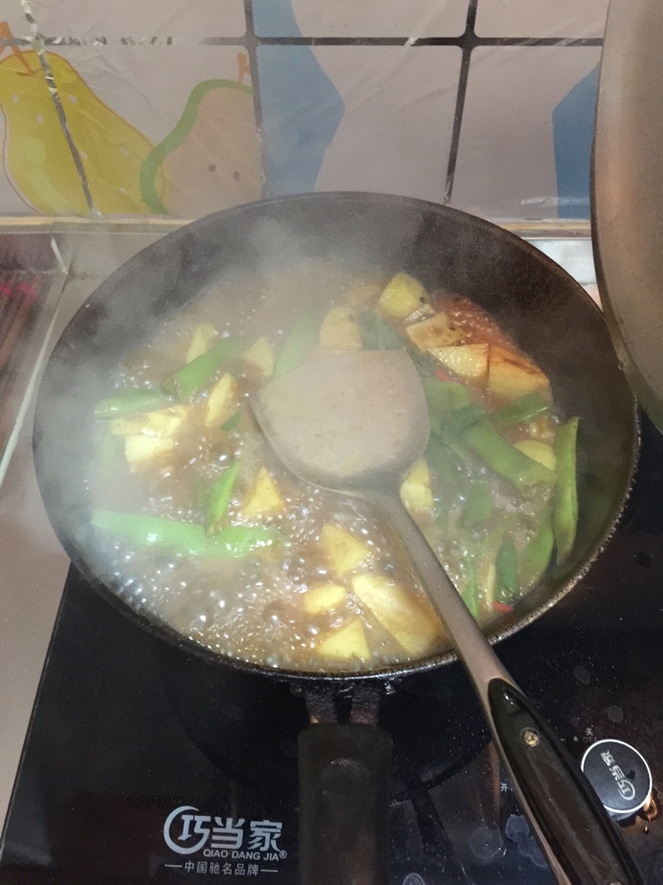 排骨豆角土豆焖面-内蒙传统焖面的做法图解8