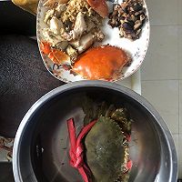 蟹黄膏蟹粉丝煲的做法图解1