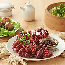 快手蒸菜家宴:清蒸小龙虾&香菇酿肉&凉拌西兰花