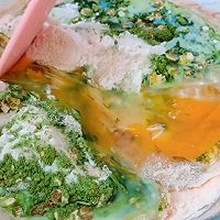 #15分钟周末菜#手就能做的无油斑斓绿豆司康的做法图解3