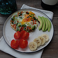 健康减脂早餐—低碳杂蔬烘蛋的做法图解4