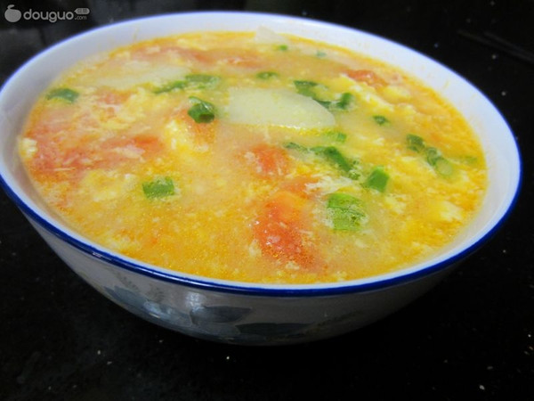 西红柿土豆鸡蛋汤
