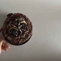 黑金玫瑰蛋糕的做法图解10