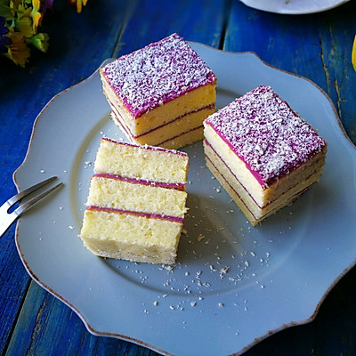 山药紫薯蛋糕