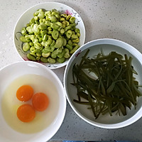 #母亲节，给妈妈做道菜#蚕豆海带鸭蛋汤的做法图解1