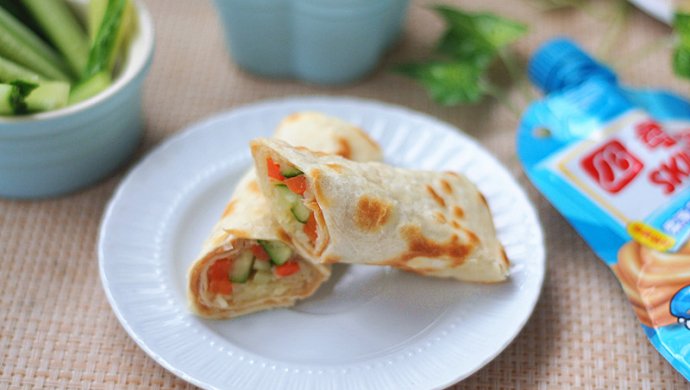 花生酱蔬菜卷饼