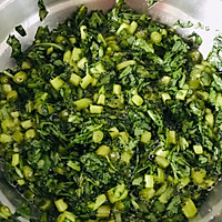 茼蒿鸡蛋饼的做法图解2