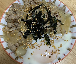 日式牛肉丼飯的做法