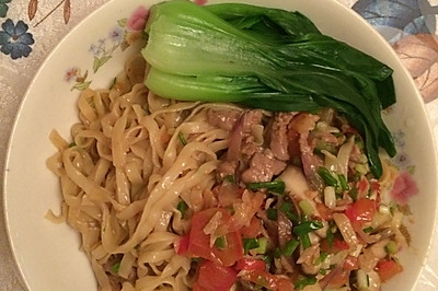 香菇蔬菜烩面