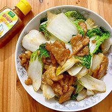 #鸡汁入家宴 感恩正当“食”#鸡汁卷心菜炒肉片