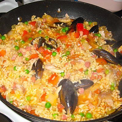 西班牙海鲜大锅饭（Paella)