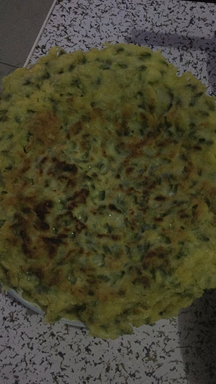 鸡蛋槐花饼的做法