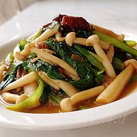 酱焖蘑菇小白菜的做法图解8