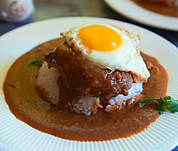 千万不要试-夏威夷的代表菜LOCO MOCO牛肉汉堡饭的做法