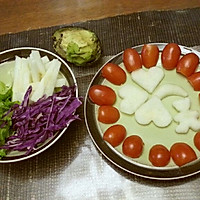牛油果两吃 : 水果蔬菜沙拉+牛油果焗蛋的做法图解2