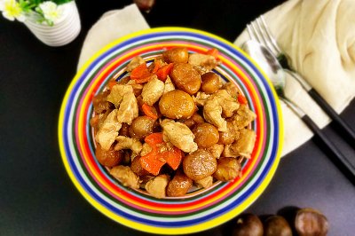 栗子鸡块