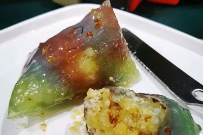 泰国风味极光西米绿豆粽