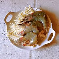 #珍选捞汁 健康轻食季#捞汁鲜虾金针菇的做法图解6