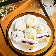 #美食视频挑战赛# 紫薯夹心米饼