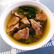 猪肝菠菜汤