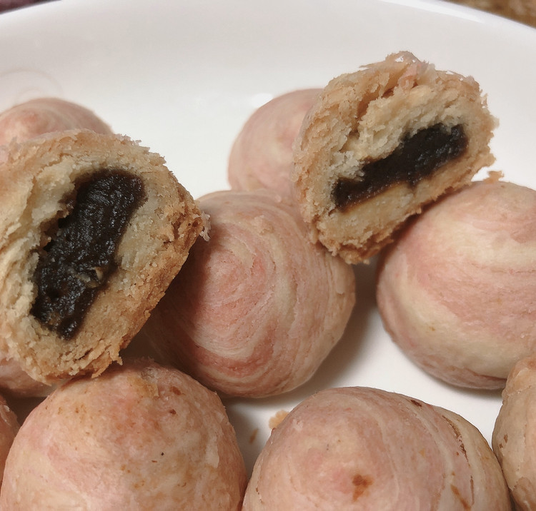 中式糕点枣泥螺旋酥的做法