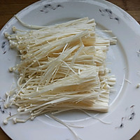 芥末油拌金针菇的做法图解2