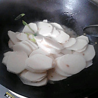 醋溜山药片的做法图解3