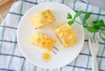 12M+奶酪肉松厚蛋烧：宝宝辅食营养食谱菜谱的做法