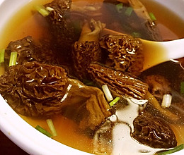 西藏野生羊肚菌高汤的做法