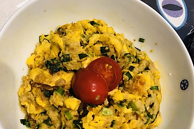 素餐花样吃法～豆渣鸡蛋花