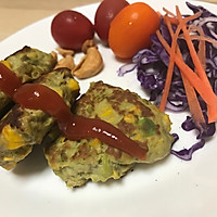 牛油果玉米肉饼的做法图解4