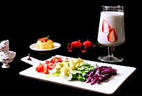 低脂蔬菜沙拉+香蕉奶昔#博世红钻家厨#的做法