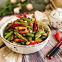 快手家常菜茄子烧豆角 简单易做下饭菜#蒸派or烤派#的做法图解13