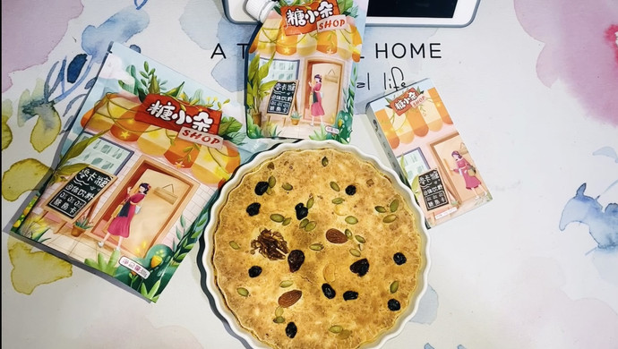 不加一滴油的低脂烤麦片年糕
