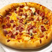 完美配方——芝心卷边彩椒洋葱培根披萨（0失败，最完美）的做法图解13